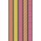 Lot de 30 : Rouleau de papier kraft fantaisie, 70 g/m², 2 m x 0,70 m, motif Neon
