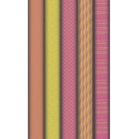Lot de 30 : Rouleau de papier kraft fantaisie, 70 g/m², 2 m x 0,70 m, motif Neon
