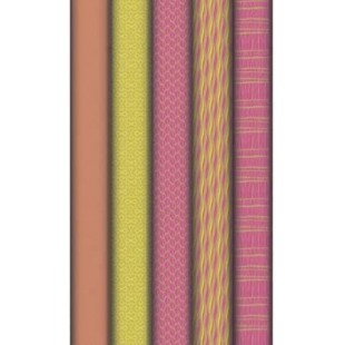 Lot de 30 : Rouleau de papier kraft fantaisie, 70 g/m², 2 m x 0,70 m, motif Neon