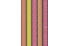 Lot de 30 : Rouleau de papier kraft fantaisie, 70 g/m², 2 m x 0,70 m, motif Neon