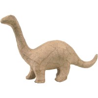 Lot de 5 Brontosaure 10cm, en papier pulpe