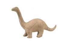 Brontosaure 10cm, en papier pulpe