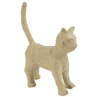 Chaton 13cm, en papier pulpe