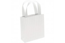 Clairefontaine 223756C - Un petit sac cadeau Premium Blanc 12x4,5x13,5 cm 170g, Arabesque