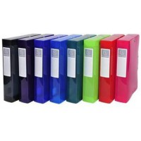 Lot de 8 : Boite de classement IDERAMA PP, dos 60mm, coloris assortis (8)