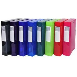 Lot de 8 : Boite de classement IDERAMA PP, dos 60mm, coloris assortis (8)