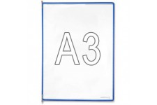 Lot de 10 : Tarifold tableaux transparents pour documents format A3 Bleu