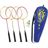 Schildkrot Fun Sports 2288021 Set de Badminton pour 4 Joueurs Mixte Enfant, Multicolore