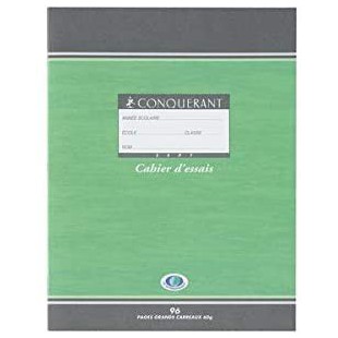 2387600 cahier essais 60g 17x22 48 pages