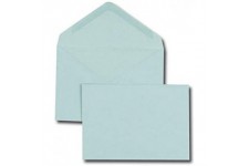 Boite de 500 enveloppes recyclees velin bleu C6 114x162 75 g/m² gommees