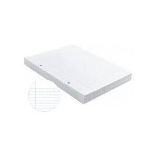 pqts feuillets mobiles 17 x 22 seyes 200 pages blanc