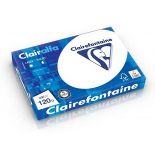 Ramette de 250 feuilles de papier Clairalfa blanc, A4, 120 g/m²