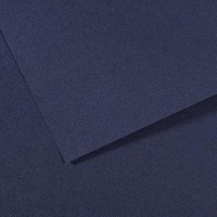 Lot de 10 : Feuille Mi-Teintes® 50x65 160g/m², coloris bleu indigo 140
