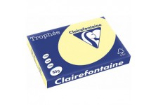 Clairefontaine Trophee Ramette de 500 feuilles papier couleur 80 g A3 Canari