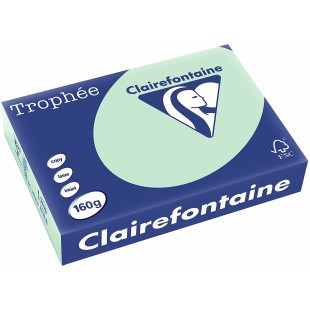 Clairefontaine Trophee Ramette de 250 feuilles papier couleur 160 g A4 Vert