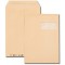 Boite de 250 pochettes kraft brun 1000 raies autocollant 90g Format 229x324 C4 fenetre 50x100