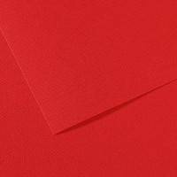 Lot de 10 : Canson 200321204 Mi-Teintes Mani feuilles papier dessin Format 50 x 65 cm 160 g Rouge vif