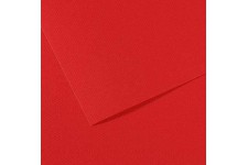 Lot de 10 : Canson 200321204 Mi-Teintes Mani feuilles papier dessin Format 50 x 65 cm 160 g Rouge vif