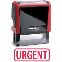 Tampon Trodat X-print 4912 encrage automatique rechargeable, texte URGENT, encre de couleur rouge, format de l'impression 47 x 1