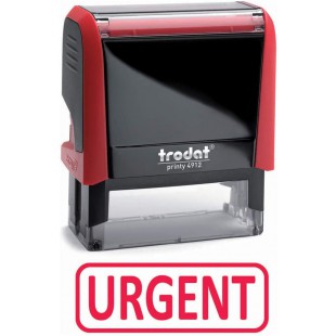 Tampon Trodat X-print 4912 encrage automatique rechargeable, texte URGENT, encre de couleur rouge, format de l'impression 47 x 1