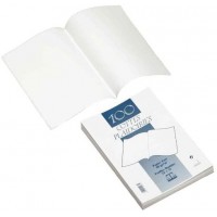 Paquet de 100 cottes de plaidoirie papier fort 90 grammes 22x31cm Blanc