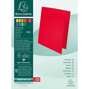 Paquet de 100 chemises Rock's carte 220 grammes 24x32 Blanc