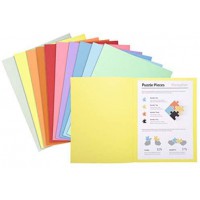 Paquet de 100 chemises Super carte 250 grammes 24x32 Bleu vif