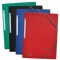 Lot de 20 : Chemise 3 rabats a elastiques Memphis, A4, coloris assortis (4)