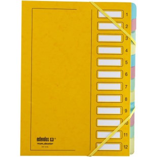 Extendos Mon Dossier 237.12 EL08 Trieur 12 compartiments Jaune