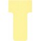 Nobo, Lot de 100 fiches T pour planning, Indice 1, Jaune, 2001004