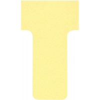 Nobo, Lot de 100 fiches T pour planning, Indice 1, Jaune, 2001004