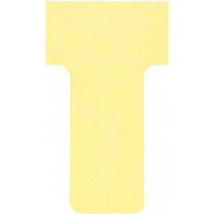 Nobo, Lot de 100 fiches T pour planning, Indice 1, Jaune, 2001004