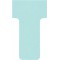 Nobo, Lot de 100 fiches T pour planning, Indice 1, Bleu clair, 2001006
