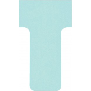 Nobo, Lot de 100 fiches T pour planning, Indice 1, Bleu clair, 2001006