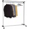 Unilux Meeting Vestiaire Portant de Vetements Mobile avec Freins aux roues et Capacite de 70 cintres 173 x 147 x 50 cm Gris meta