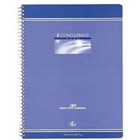 Conquerant 92036 Cahier Sept Reliure Integrale Couverture Offset Papier Vert