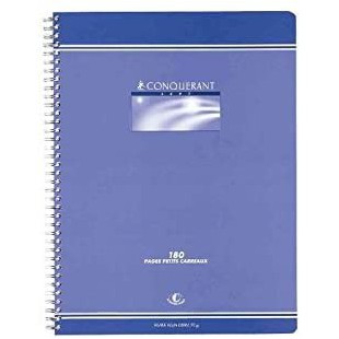 Conquerant 92036 Cahier Sept Reliure Integrale Couverture Offset Papier Vert