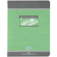 Conquerant 92705 Cahier Sept Piqure Couverture Offset A4 Papier Vert