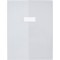 Cristal Luxe Protege-cahiers en PVC avec marque-page A4 Transparent