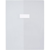 Cristal Luxe Protege-cahiers en PVC avec marque-page A4 Transparent