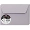 Clairefontaine 5328C - Paquet de 20 Enveloppes Gommees - Format Carre 14x14cm - 120g/m² - Coloris Gris Koala - Invitation Evenem