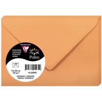 Clairefontaine 10333C - Sachet de 5 Cartes Simples - Format 10,5x14,8cm - 210g/m² - Coloris Amphore - Cartons d'Invitation Evene