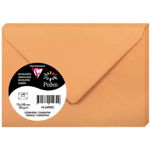Clairefontaine 10333C - Sachet de 5 Cartes Simples - Format 10,5x14,8cm - 210g/m² - Coloris Amphore - Cartons d'Invitation Evene