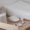 BEABA, Housse pour Matelas a Langer Sofalange, 100% Coton Nid d'abeille, Eponge Moelleuse - Blanc