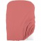 Domiva Lot 2 Housses de matelas a langer - 50 x 75 cm - Eponge polycoton - Blanc/Terracotta