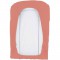 Domiva Lot 2 Housses de matelas a langer - 50 x 75 cm - Eponge polycoton - Blanc/Terracotta