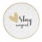 TANUKI - Tapis first step STAY MAGICAL 90x90 cm - 100% Coton - Lavable en machine - Moutarde
