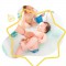 Badabulle Hamac de bain ergonomique, Antidéparant, Tissu respirant, 0-6 mois