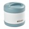 Béaba Portion Pot de Conservation Inox Isotherme Bleu Blanc 500ml