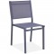Ensemble repas de jardin 6 a 8 personnes Alu.- Table extensible 180/240x100cm + 6 chaises et 2 fauteuils et assise textilene - 